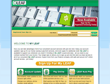 Tablet Screenshot of myleafnow.com